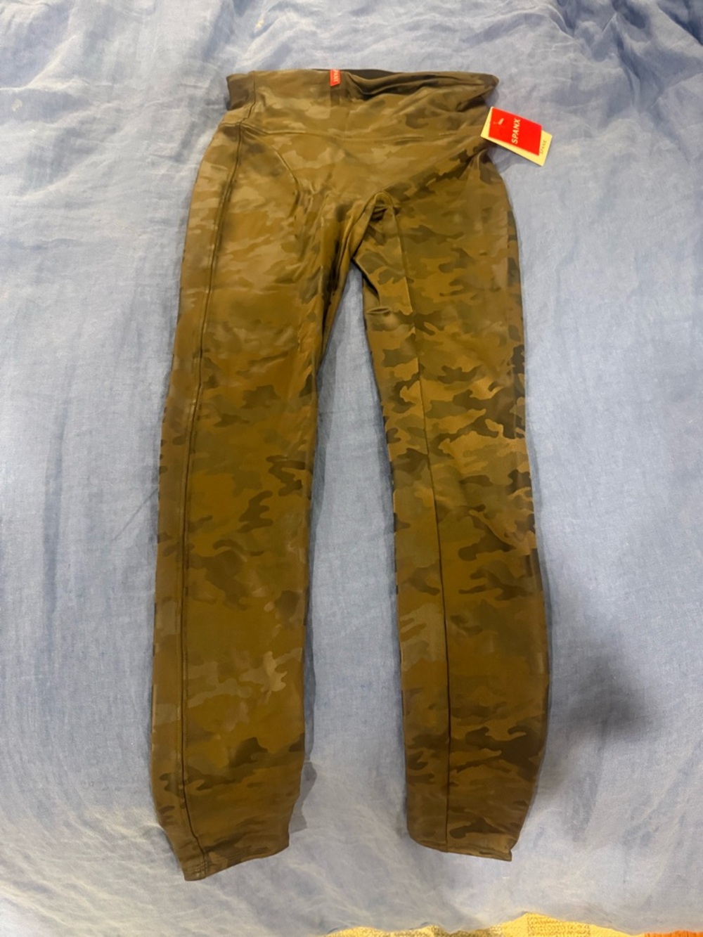 SPANX Olive Green Camo Leggings